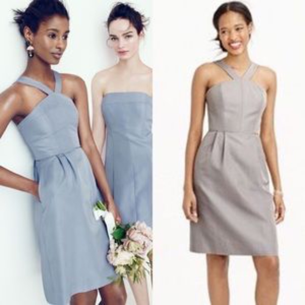NWT J. Crew Silk Halter Cocktail Dress